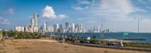 Panoramic view of modern Bocagrande neighborhood skyline - Carta